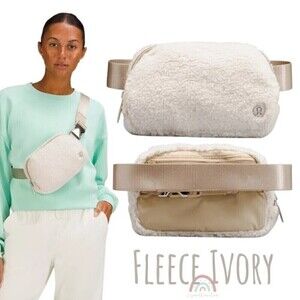 New! Lululemon Everywhere Fleece Belt Bag Sherpa Ivory